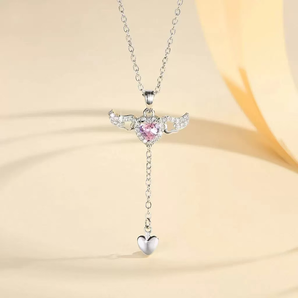 Heart Angel Collarbone Necklace