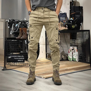 Pockets Slim Cargo Pants