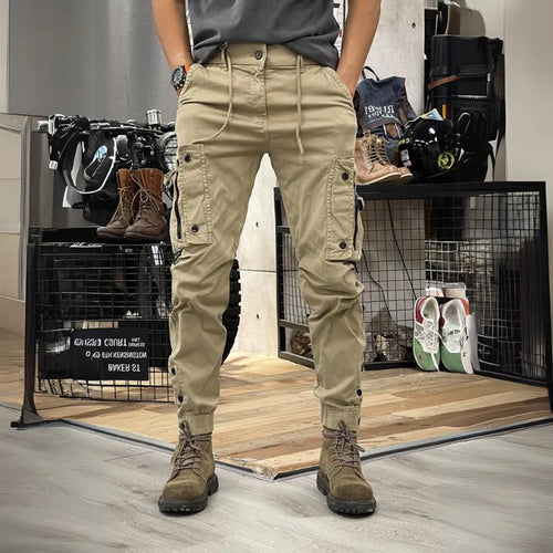 Pockets Slim Cargo Pants