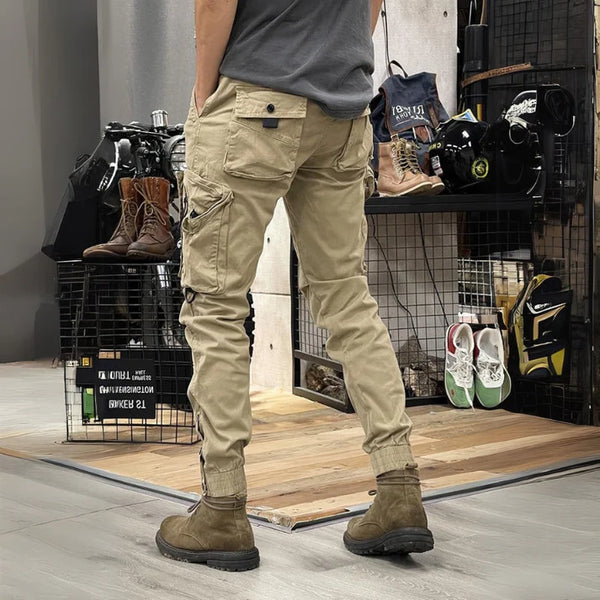Pockets Slim Cargo Pants