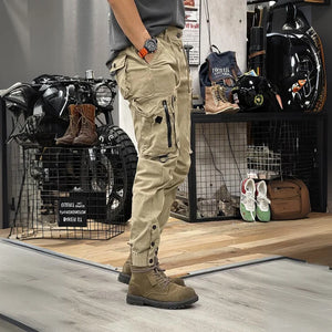 Pockets Slim Cargo Pants