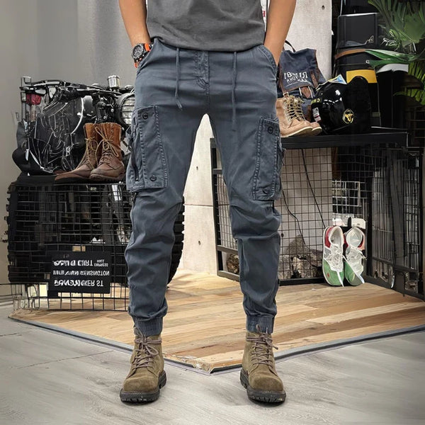 Pockets Slim Cargo Pants