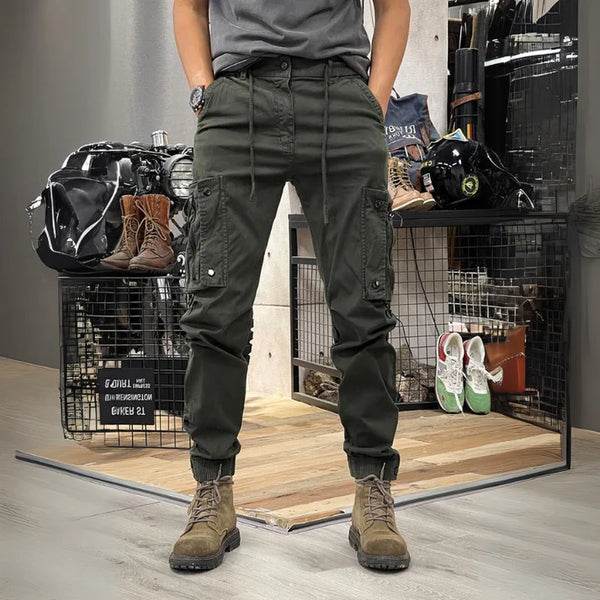 Pockets Slim Cargo Pants