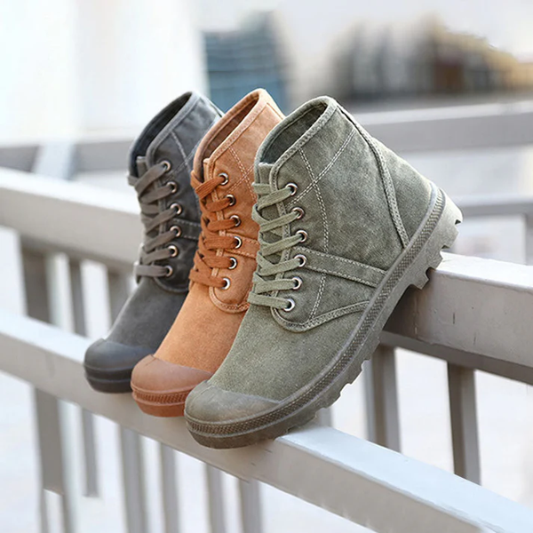 YM Canvas Ankle Sneakers