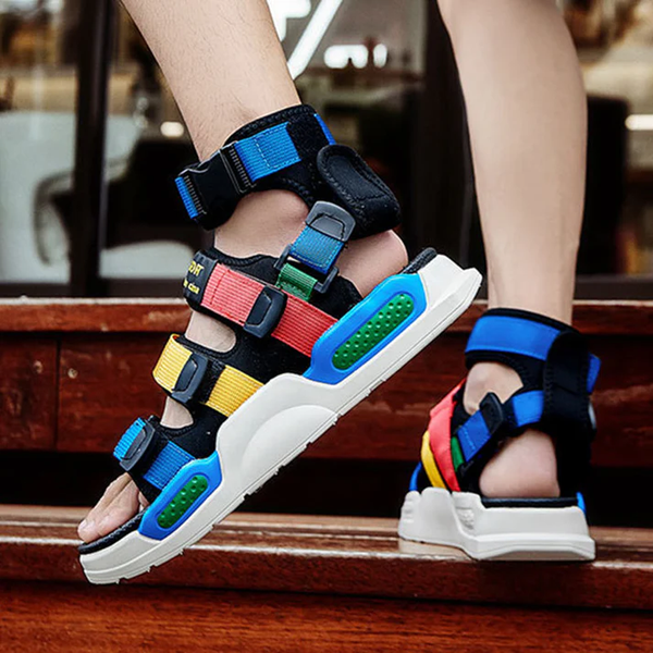 Colorful Open-Toe Sandals