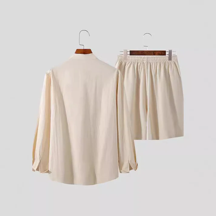 YM Cotton Linen Two-piece Sets