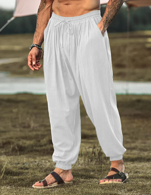 Loose Fit Linen Style Hippie Pants