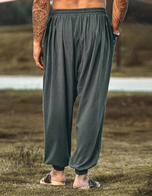 Loose Fit Linen Style Hippie Pants