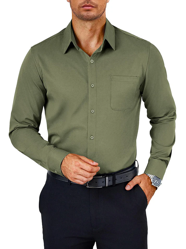 Wrinkle Free Button Down Dress Shirt