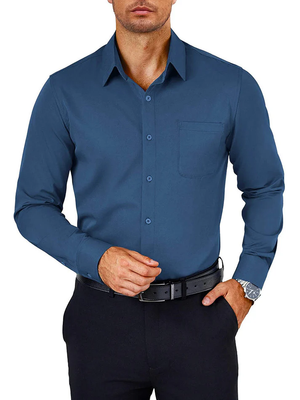 Wrinkle Free Button Down Dress Shirt