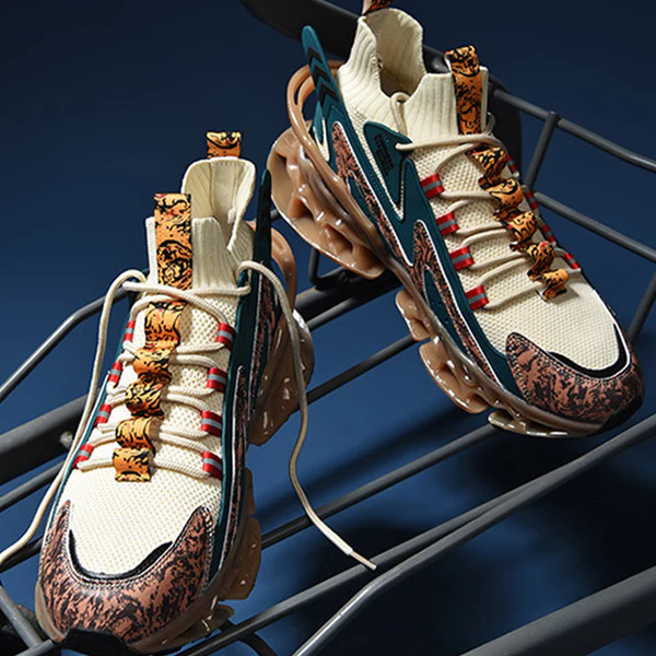 Print Patchwork Sneakers