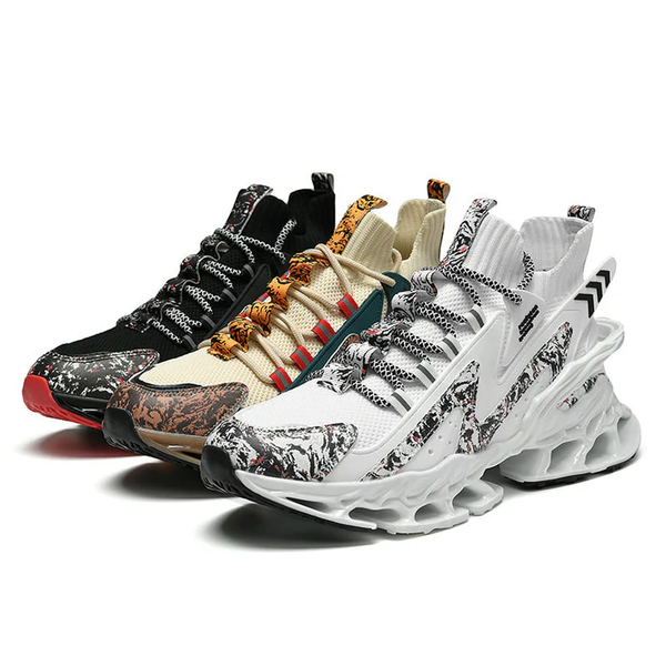 Print Patchwork Sneakers