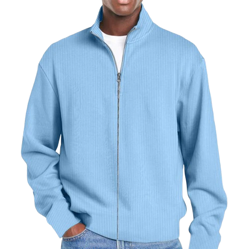 Men's Basic Versatile Zipper Sweatshirt