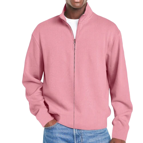 Men's Basic Versatile Zipper Sweatshirt