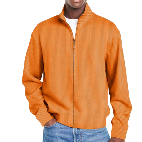 Men's Basic Versatile Zipper Sweatshirt