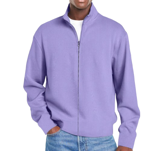Men's Basic Versatile Zipper Sweatshirt