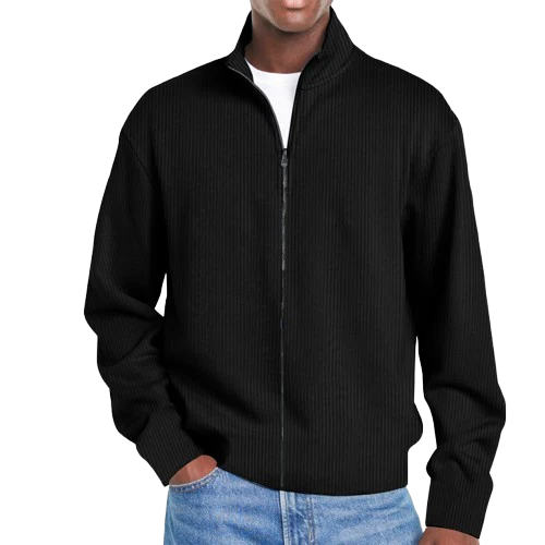 Men's Basic Versatile Zipper Sweatshirt