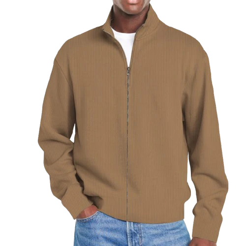 Men's Basic Versatile Zipper Sweatshirt