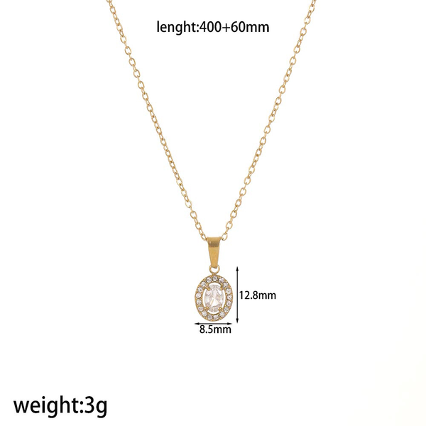 Luxury-Inspired Diamond-Studded Zirconia Necklace