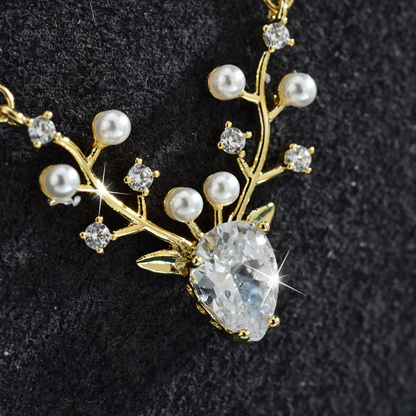 Titanium Steel Micro-Set Zirconia Collar Necklace