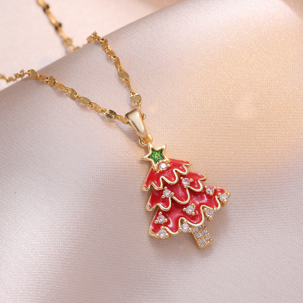 Wish-Granting Christmas Tree Pendant Necklace