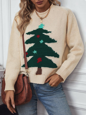Christmas Tree Crew Neck Pullover Sweaters