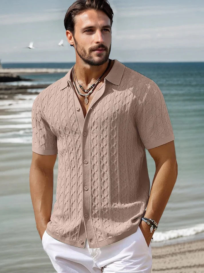 Modern Soft Cable Knit Shirts
