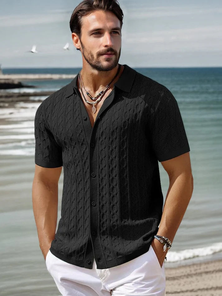 Modern Soft Cable Knit Shirts