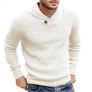 High-Neck Long-Sleeve Pullover Sweaters