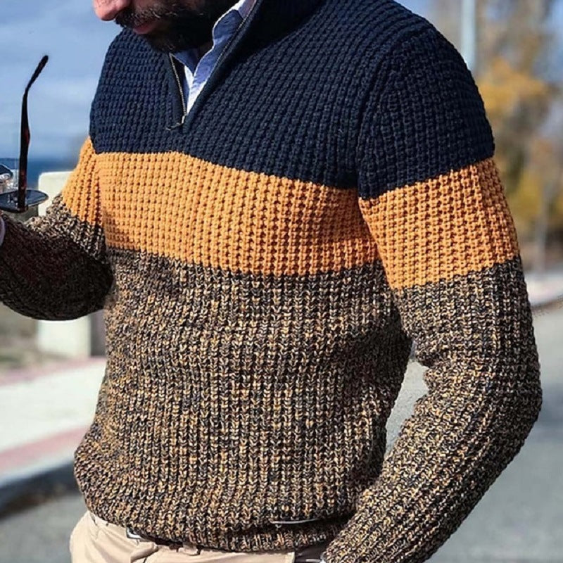 Polo Pullover Knit Sweaters