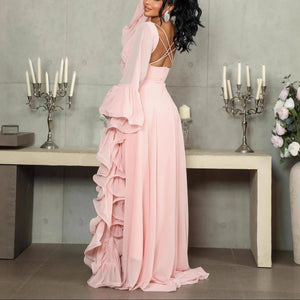 Wide-Swing Puffy Skirt Lace Tulle Dresses