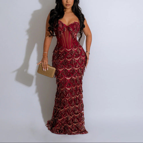 Strapless Waist-Defining Dresses