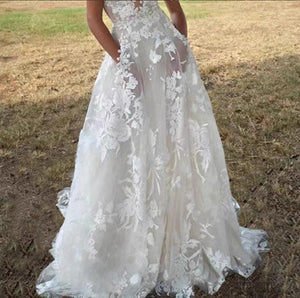 White Strapless Lace Puffball Dresses