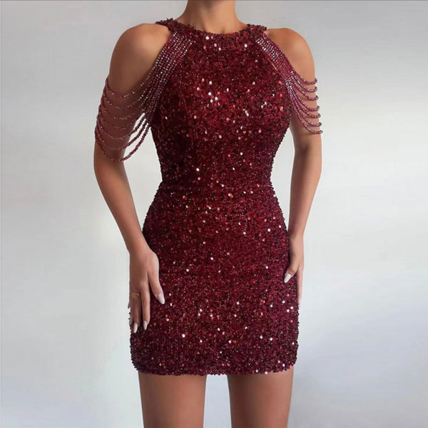 Bodycon Sequin Evening Dresses