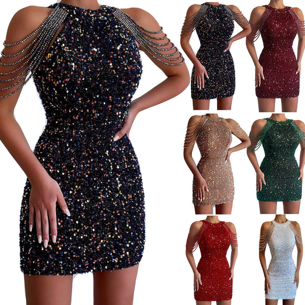 Bodycon Sequin Evening Dresses