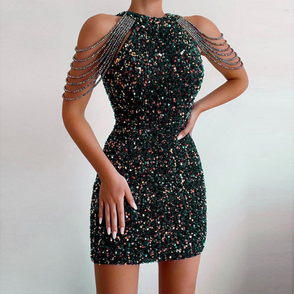 Bodycon Sequin Evening Dresses