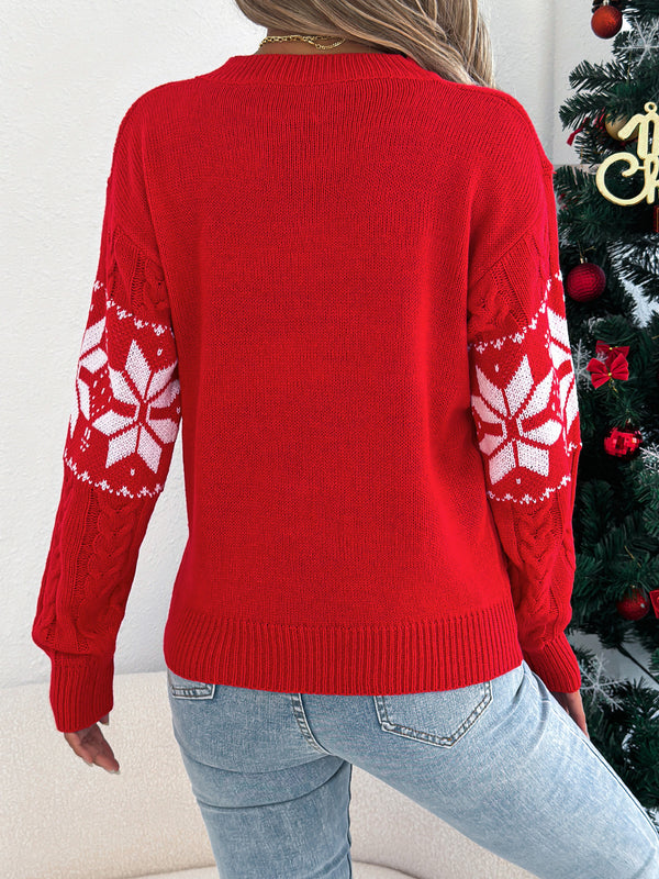 Christmas Snowflake Pattern Sweater