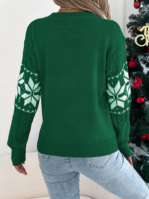 Christmas Snowflake Pattern Sweater