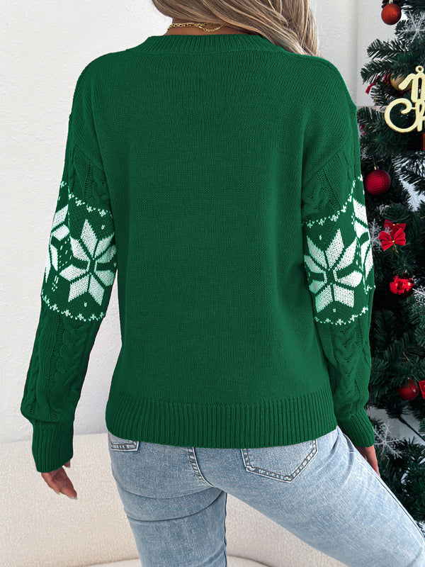 Christmas Snowflake Pattern Sweater