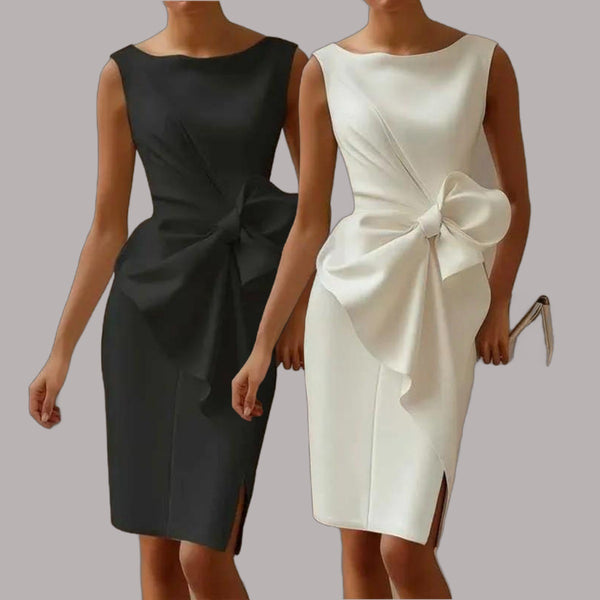 Strapless Backless High-Slit Dresses