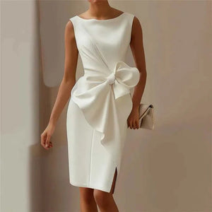 Strapless Backless High-Slit Dresses