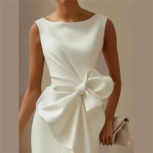 Strapless Backless High-Slit Dresses
