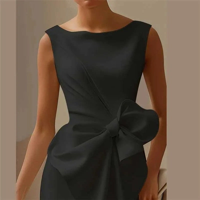 Strapless Backless High-Slit Dresses