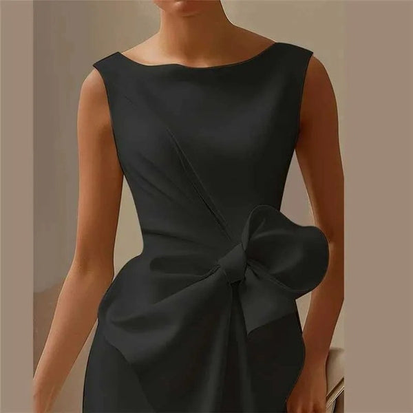 Strapless Backless High-Slit Dresses