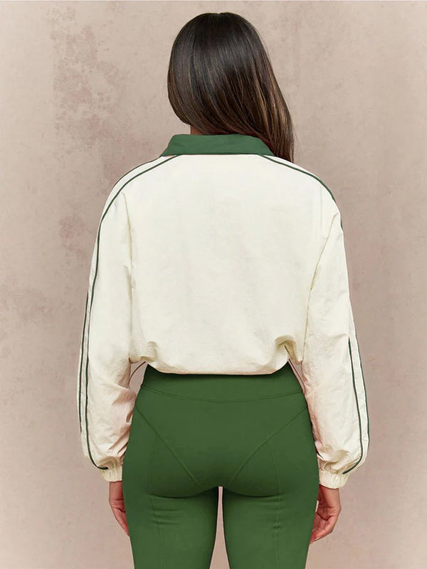 Athletic Jacket Leggings Track Set
