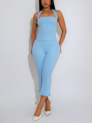 Halter Top Capri Set