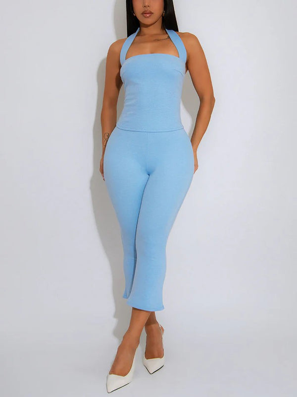 Halter Top Capri Set