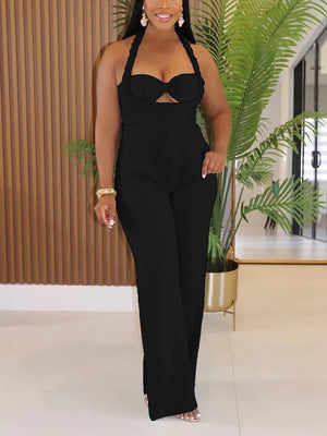 Braided Halter Jumpsuit