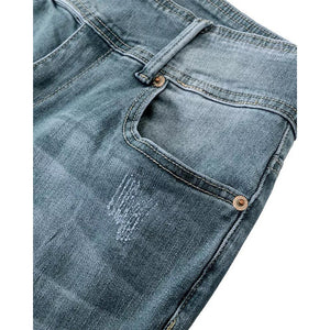 Retro Side Button Mid Rise Flares Jeans