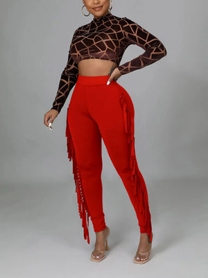 Side Tassel Trousers
